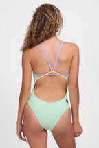  Perry One Piece Swimsuit - Mint Contrast