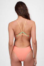  Perry One Piece Swimsuit -Tangelo Contrast