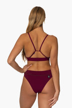  Zoe Bikini Bottom - Cabernet