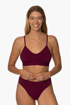  Zoe Bikini Bottom - Cabernet