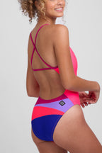  Melisse One Piece Swimsuit - Hot Pink Contrast